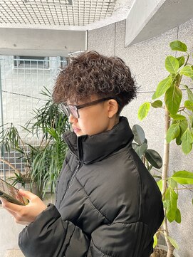 グリードヘア(GREED HAIR) 波巻き×マッシュ