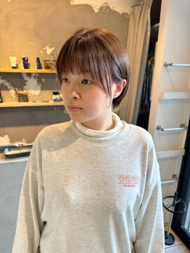 エイチヘア(h hair) 【hhair 四条大宮】耳掛け丸みショート