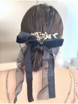 顎下ボブ/ヘアセット/結婚式参列者ヘアセット