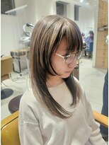 ネオリーブ ジューク 日吉店(Neolive JuQ)&nbsp;日吉/綱島　ホワイトグレージュミニウルフデジタルパーマ