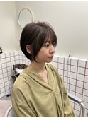 前髪ありショートボブ