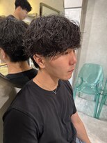 ゼスト リル 新宿(ZEST lill)&nbsp;シャドウパーマ くせ毛風 マッシュパーマ 新宿