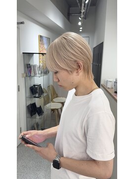 メンズペレ 渋谷(MEN'S PELE) スペインカール/スパイキーショート/ブルーブラック/渋谷