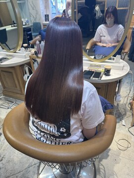 ロンド シャルム 吉祥寺(Lond charme) くびれヘア/アプリコットオレンジ/ハイライトカラー/ミディアム