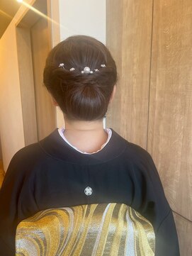 留袖ヘアスタイル(留袖/訪問着／振袖/袴/七五三/ヘアセット)