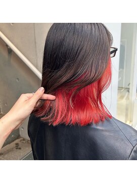 ガーデン ジングウマエ(GARDEN jingumae) ビビッドレッドのインナーカラー