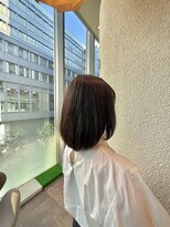 エルサフィロ ヨドヤバシ(el zafiro yodoyabashi)&nbsp;【el zafiro yodoyabashi】ロートーン長めボブスタイル