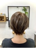 グレージュ白髪ぼかし