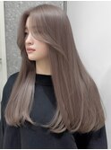 ハイトーンミルクティーグレージュ明るめアッシュベージュ20韓国