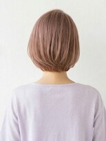 と和×美髪クリニック 巣鴨店&nbsp;年齢に寄り添う上品ツヤ感ショート。ピンクベージュで白髪カバー