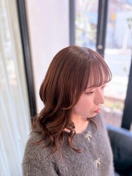 ピュア ポイント 和光店(PURE POINT) ブリーチ無しカラーpink brown