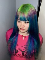ヘアー アレス(hair ales) デザインカラー ルーツカラー 派手髪