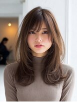 ダル 渋谷/表参道(DAL.) ミディアムレイヤー/くびれレイヤー/ヘルシー/小顔/トレンド