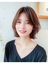 デイジー(Daisy)&nbsp;髪質改善◎ふんわり小顔レイヤーボブ×アッシュブラウン20代30代
