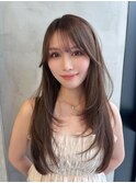 グレージュ×ハッシュカット［髪質改善/縮毛矯正/レイヤー］