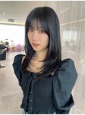 桑名レイヤーカット顔周りカットハッシュカット髪質改善縮毛矯正