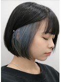 インナーカラーボブ