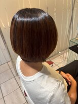 アース 常盤平店(HAIR & MAKE EARTH) 透明感あふれるツヤ髪ショートボブ◇上品な美フォルムスタイル