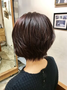 ケースプラスグリーン(CASE+GREEN) ◎ショートボブ×モーブピンク