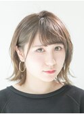 切りっぱなしボブ/エアリーロング/美髪/ピンクブラウン/銀座