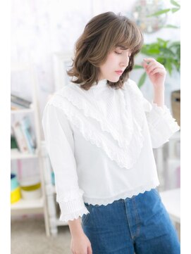 ミック ヘアアンドビューティー 大山店(miq  Hair&Beauty) ハーフ顔作る★くせ毛風カールxシークレットハイライトb