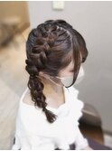 編みおろしツイン