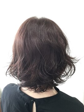 トップヘアー 本店(TOP HAIR) ニュアンスパーマボブ/ニュアンスカラー/アッシュブラック