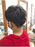 MEN'S HAIR  センターパート　ツイストスパイラル　韓国マッシュ