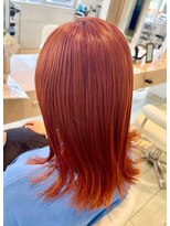 ヘアークラフト アニー 南郷18丁目店(HAIR CRAFT Annie) レッドオレンジカラー