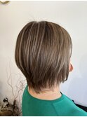 20代30代40代くびれヘア似合わせカット白髪ぼかしアースカラー