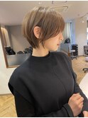 ショートボブ韓国マッシュくびれヘアハイライト