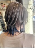 【グレージュ】×【ネイビー】