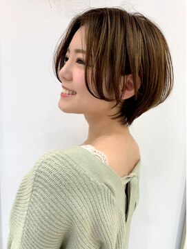 ハローバイシー 仙台(Hello by Sea) ブリーチなしハイトーン×ショート/韓国風ボブ[仙台]