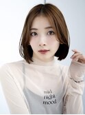 20代30代大人かわいいナチュラル暗髪ゆるめパーマヘア