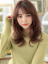 カバーヘア ブリス 上尾西口店(COVER HAIR bliss)&nbsp;ミルクティーピンク外国人風ウルフレイヤーh3上尾20代30代40代