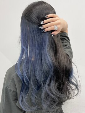 シエロバイシエスタ 池袋(cielo by siesta) ☆ネイビーブルーインナーカラー☆