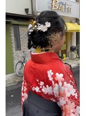 卒業式袴着付/成人式/ヘアセット/振袖/浴衣