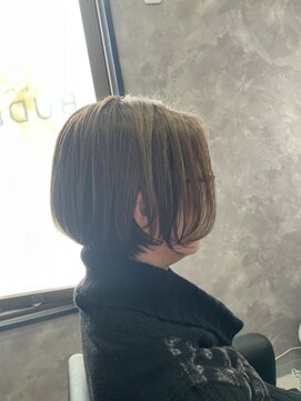 バディ(BUDDY) 髪質改善×ショートボブ×ラテベージュ