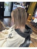 白髪隠しバレイヤージュカラー30代40代人気ケアブリーチ