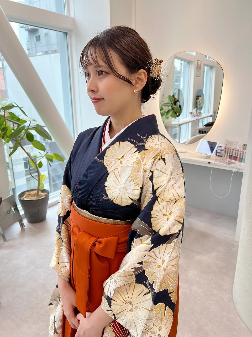 袴着付け/卒業式着付け/袴ヘアセット/袴ヘアアレンジ/卒業式ヘア