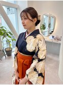 袴着付け/卒業式着付け/袴ヘアセット/袴ヘアアレンジ/卒業式ヘア