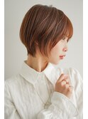 ナチュラルボブ前髪ありイメチェン20代30代40代50代ショートボブ
