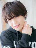 20代30代ダークアッシュクロップメンズショートY草加