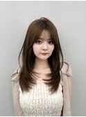 韓国スタイル/チュラルくびれへア_くびれ巻き_レイヤーカット
