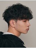 スペインカール×ハイウェイトマッシュで爽やかな印象に