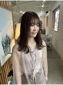 フェイスレイヤー×柔らかグレージュ