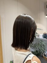 レックスヘアーインターナショナル(ReX HAIR INTERNATIONAL)&nbsp;【山嵜　栞】オリーブブラウン/ボブ/ブリーチなしカラー/心斎橋