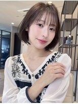 ボンドストーリーノヴァ(Bond Story nova)&nbsp;丸みナチュラルボブ×ミルクティーベージュ