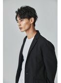 men's/メンズ/ブルーブラック/フェザーパーマ/サーフカール/池袋