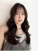 ロングヘア × 透明感カラー